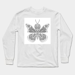 moth in mothra deadly skull ecopop Long Sleeve T-Shirt